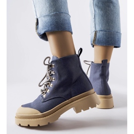 Stivali in denim da donna Alicudi blu 2