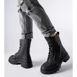 Inna Sneakers nere con finitura Thiery opaca nero 1