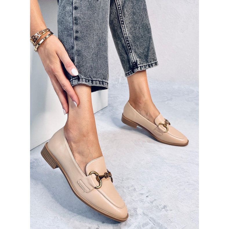 Mocassini da donna Jonna Khaki beige 1