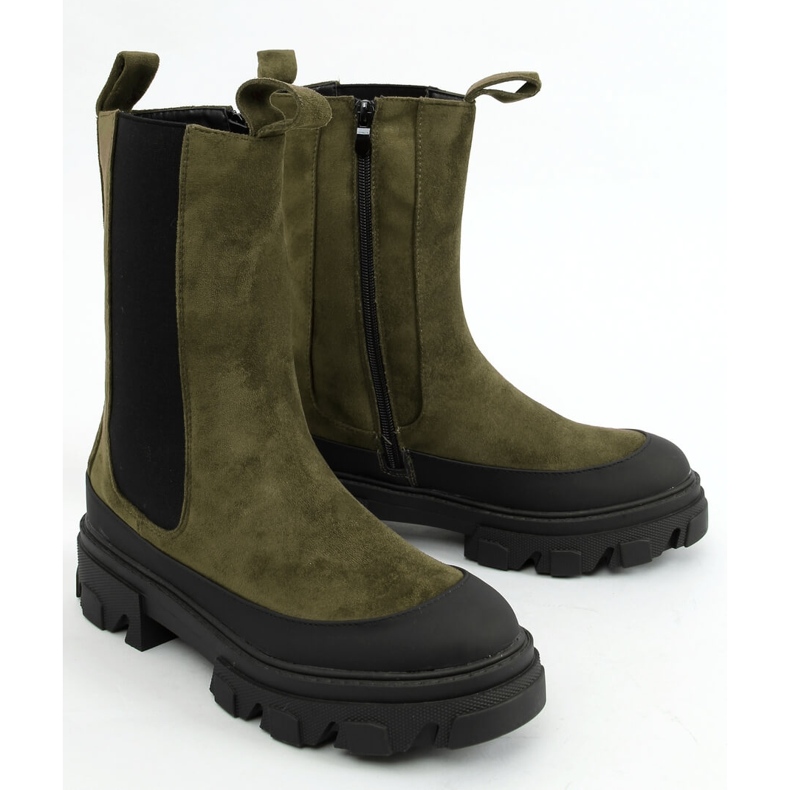Stivaletti Chelsea alti Telma Green verde 1
