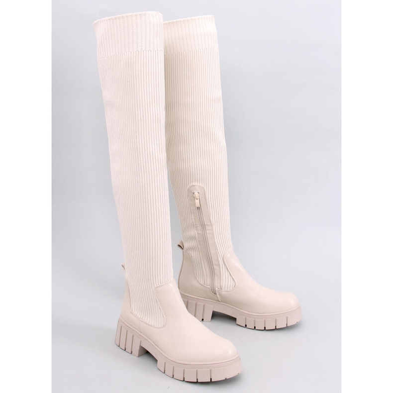 Stivali con tomaia flessibile Rozier Beige 1