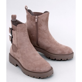 Stivaletti Lanier in camoscio tortora beige 1