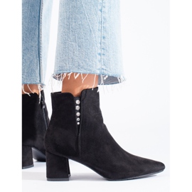 Stivaletti da donna Shelovet in camoscio nero 2