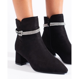 Stivaletti da donna Shelovet classici in camoscio nero 2