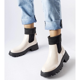 Stivali da lavoro slip-on beige di Breolungi 1
