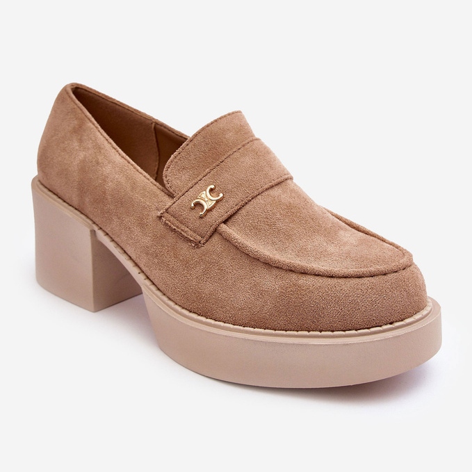 Scarpe Con Tacco Alto Da Donna In Pelle Scamosciata, Afnira Beige 1