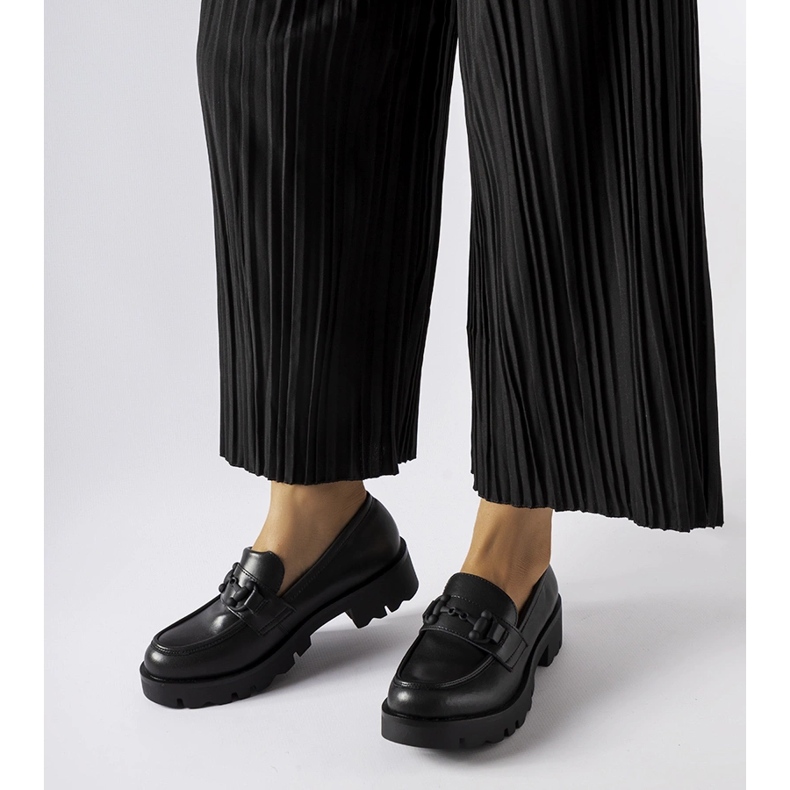Inna Scarpe nere con plantare in pelle di Fauna nero 1