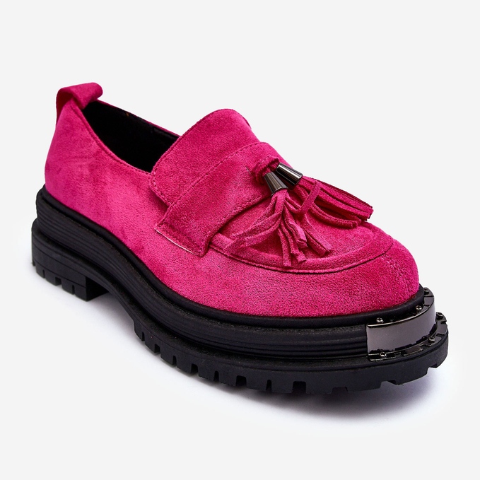 PS1 Scarpe scamosciate Mocassini da donna Fucsia Ramvli rosa 1