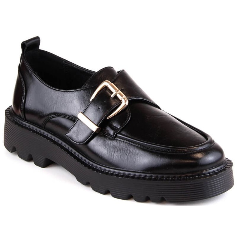 Scarpe platform con fibbia Vinceza W JAN237A, nere nero 2