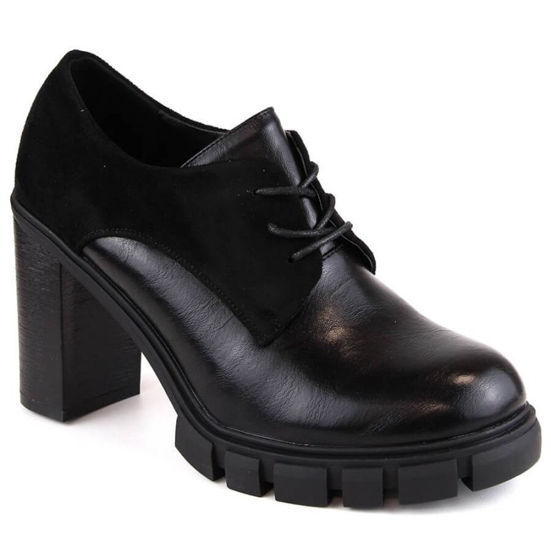 M.Daszyński W SAN19A scarpe con tacco alto e plateau, nere nero 1