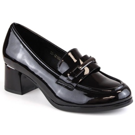 Scarpe con tacco Potocki W WOL175 in vernice nera nero 1