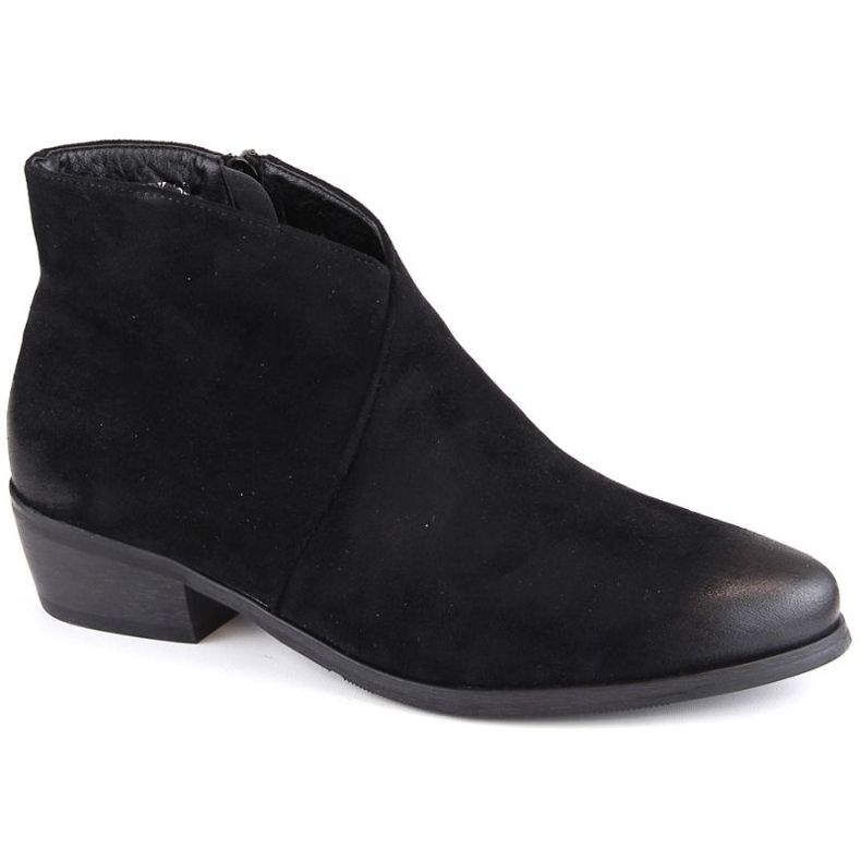 Stivaletti Potocki W WOL178A in pelle scamosciata, neri nero 1