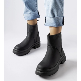 Stivaletti Clotilde isolati in gomma nera nero 1