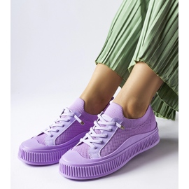 Sneaker Callimaco slip on viola 1