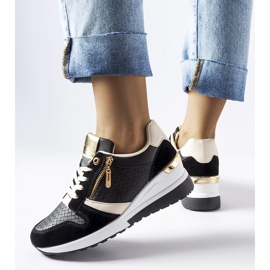 Sneakers con zeppa Ashland nere nero 1