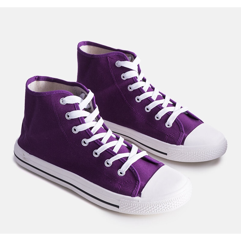 Maximo sneakers alte da uomo viola 1