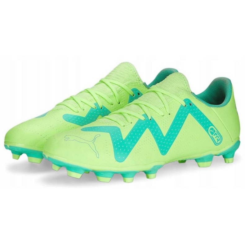 Scarpe da calcio Puma Future Play FG/AG 107187 03 verdi verde 2