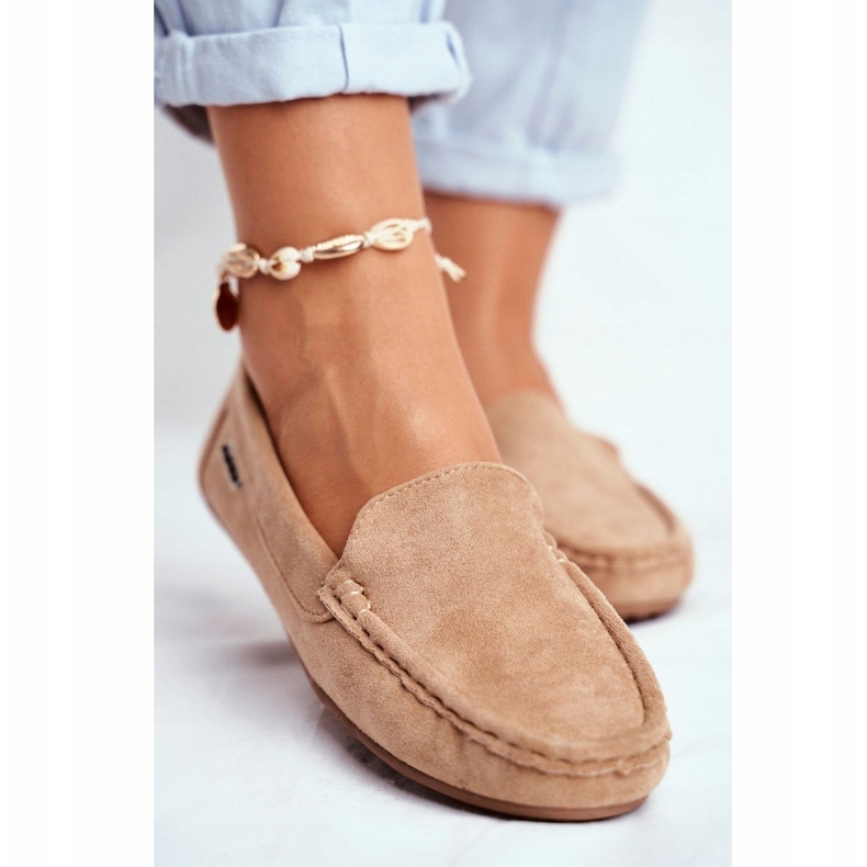Evento Mocassini Donna Camoscio Beige Morreno 3