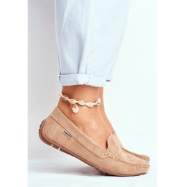 Evento Mocassini Donna Camoscio Beige Morreno 2