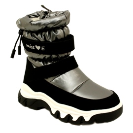 Doposci Impermeabili Per Bambini Miss Evento 23Dz23-6578 Grigio-Nero 1