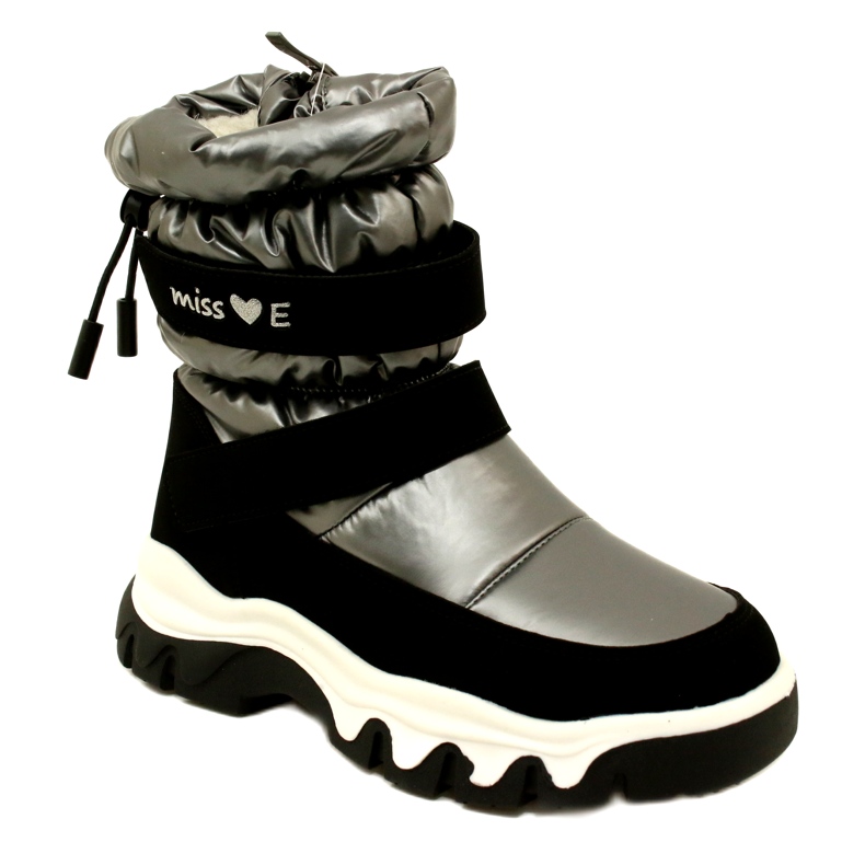 Doposci Impermeabili Per Bambini Miss Evento 23Dz23-6578 Grigio-Nero 1