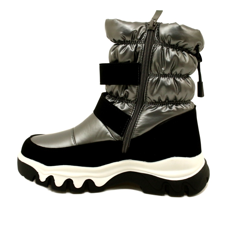 Doposci Impermeabili Per Bambini Miss Evento 23Dz23-6578 Grigio-Nero 2