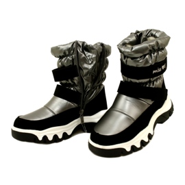 Doposci Impermeabili Per Bambini Miss Evento 23Dz23-6578 Grigio-Nero 4