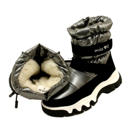 Doposci Impermeabili Per Bambini Miss Evento 23Dz23-6578 Grigio-Nero 5