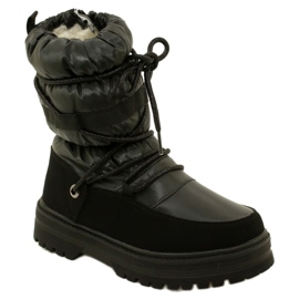 Stivali da neve per ragazze impermeabili Miss Evento 23DZ23-6585 Black nero 1