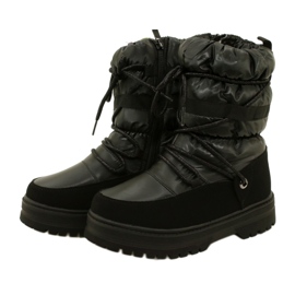 Stivali da neve per ragazze impermeabili Miss Evento 23DZ23-6585 Black nero 3