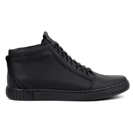 Polbut Stivaletti da uomo in pelle 2122 neri nero 1