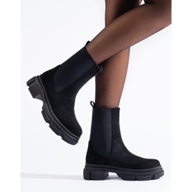 Stivaletti Shelovet in camoscio nero 2