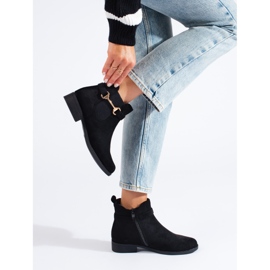 Stivali da donna in camoscio nero Shelovet 2