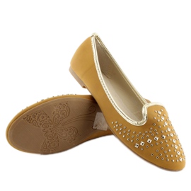 Laufers con borchie W102 cammello marrone 1