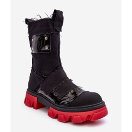 PS1 Stivali con cerniera in materiale nero Elinare da donna 1