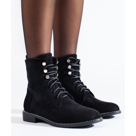 Abbigliamento da lavoro da donna in camoscio nero Shelovet 2