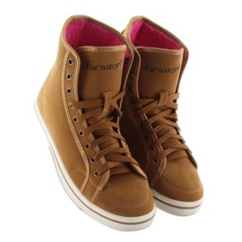 Sneakers su pelliccia 8938 cammello marrone 1