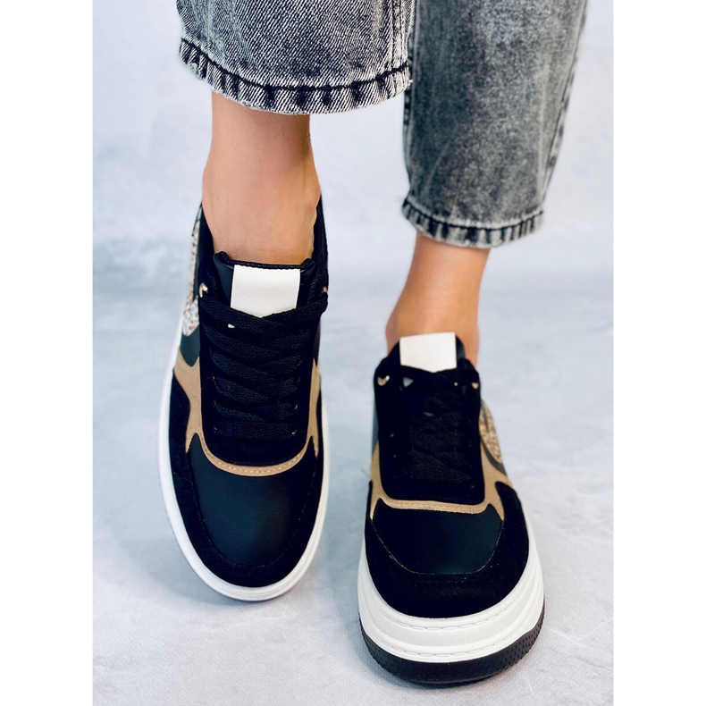 Boyd Sneakers nere con plateau nero 1