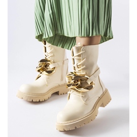 Scarponi da trekking beige con catena Galar 1