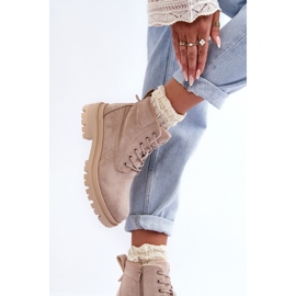 PM1 Stivaletti isolanti in pelle scamosciata Trappers Beige Alden 1