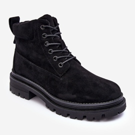 PM1 Stivaletti isolanti Trappers in pelle scamosciata neri Alden nero 1