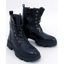 Clend Stivaletti stringati militari neri nero 1