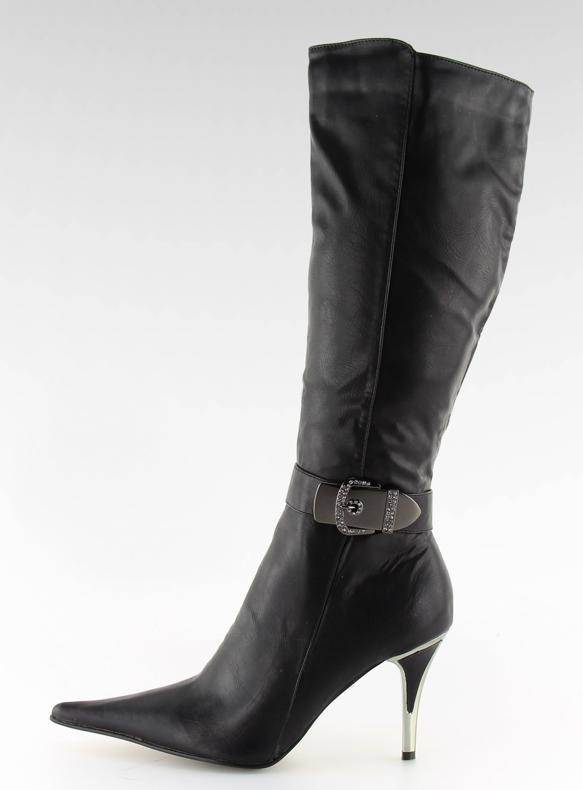 Stivali neri con tacchi alti 5137-75 noir nero 2