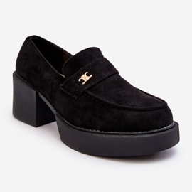 PS1 Scarpe con tacco alto in pelle scamosciata nera Afnira da donna nero 1