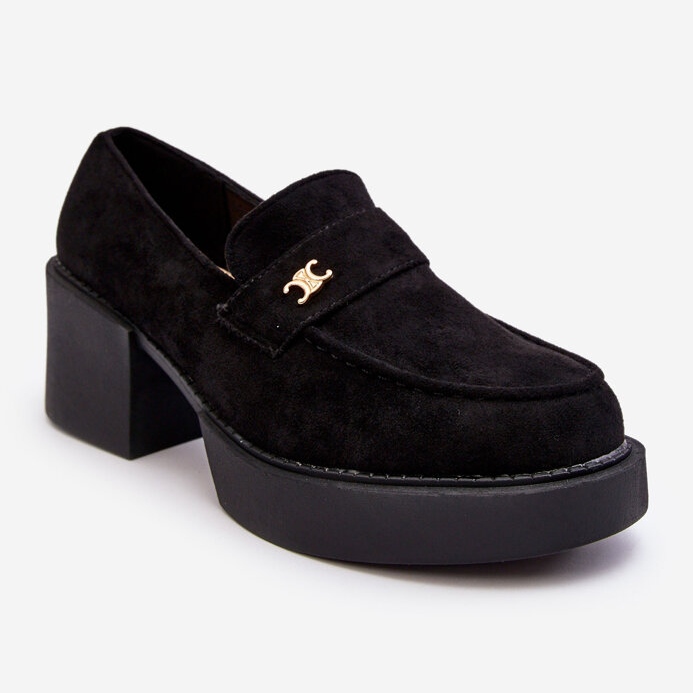 PS1 Scarpe con tacco alto in pelle scamosciata nera Afnira da donna nero 1