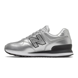 Scarpe New Balance W WL574PN2 argento 1