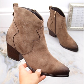 Stivali da cowboy isolanti da donna marroni Potocki SZ12186 marrone 1