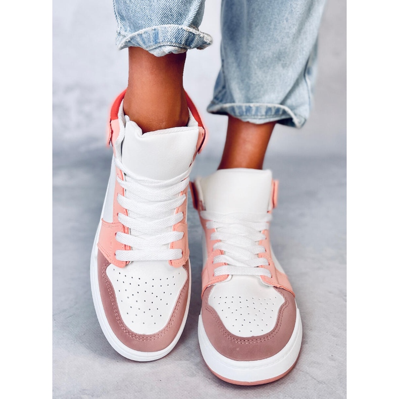 Sneaker alta Clowsi Arancio bianco 1