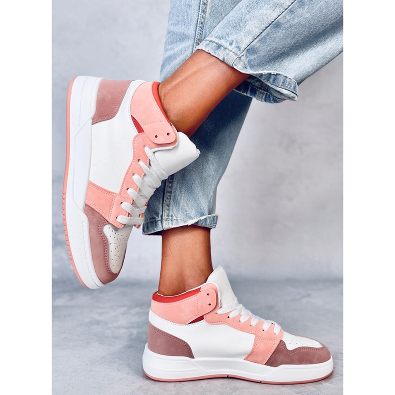 Sneaker alta Clowsi Arancio bianco 2