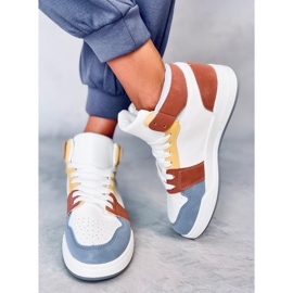 Sneaker alta Clowsi Blu bianco 1